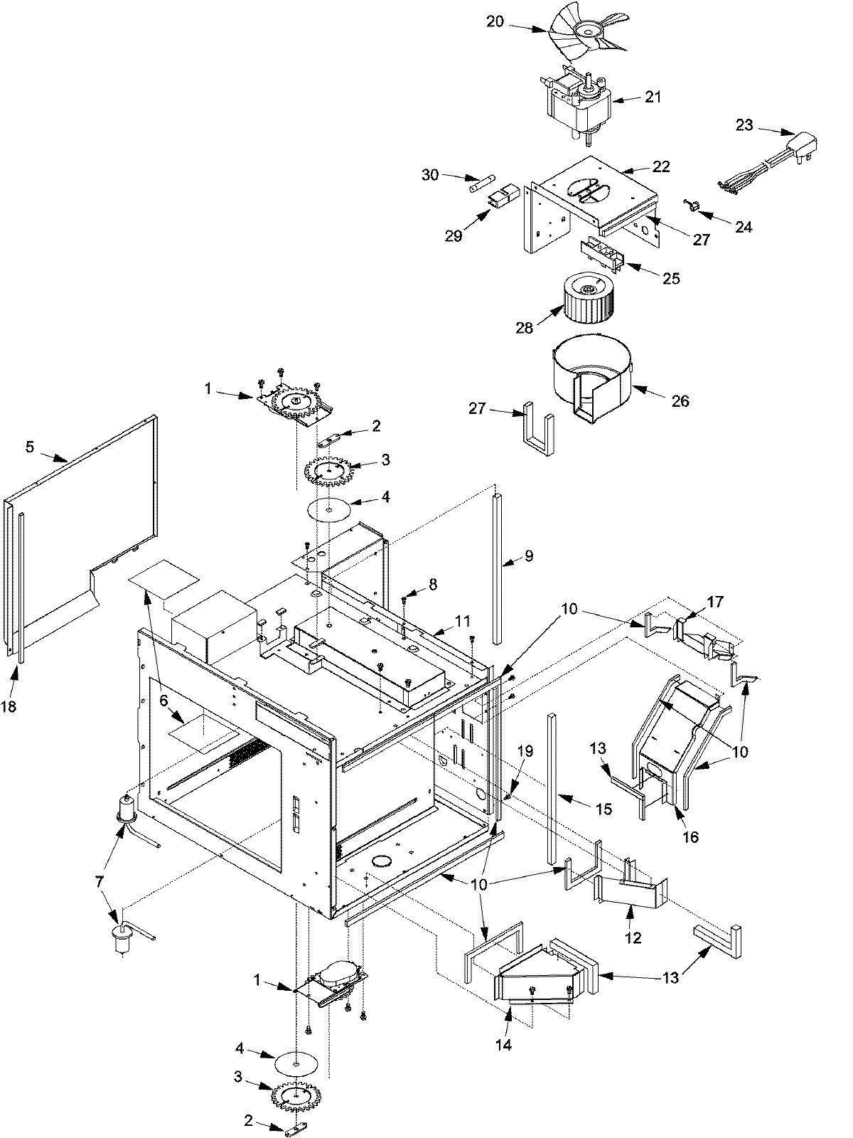 01 - ANTENNAS, BLOWER, DUCTS,
