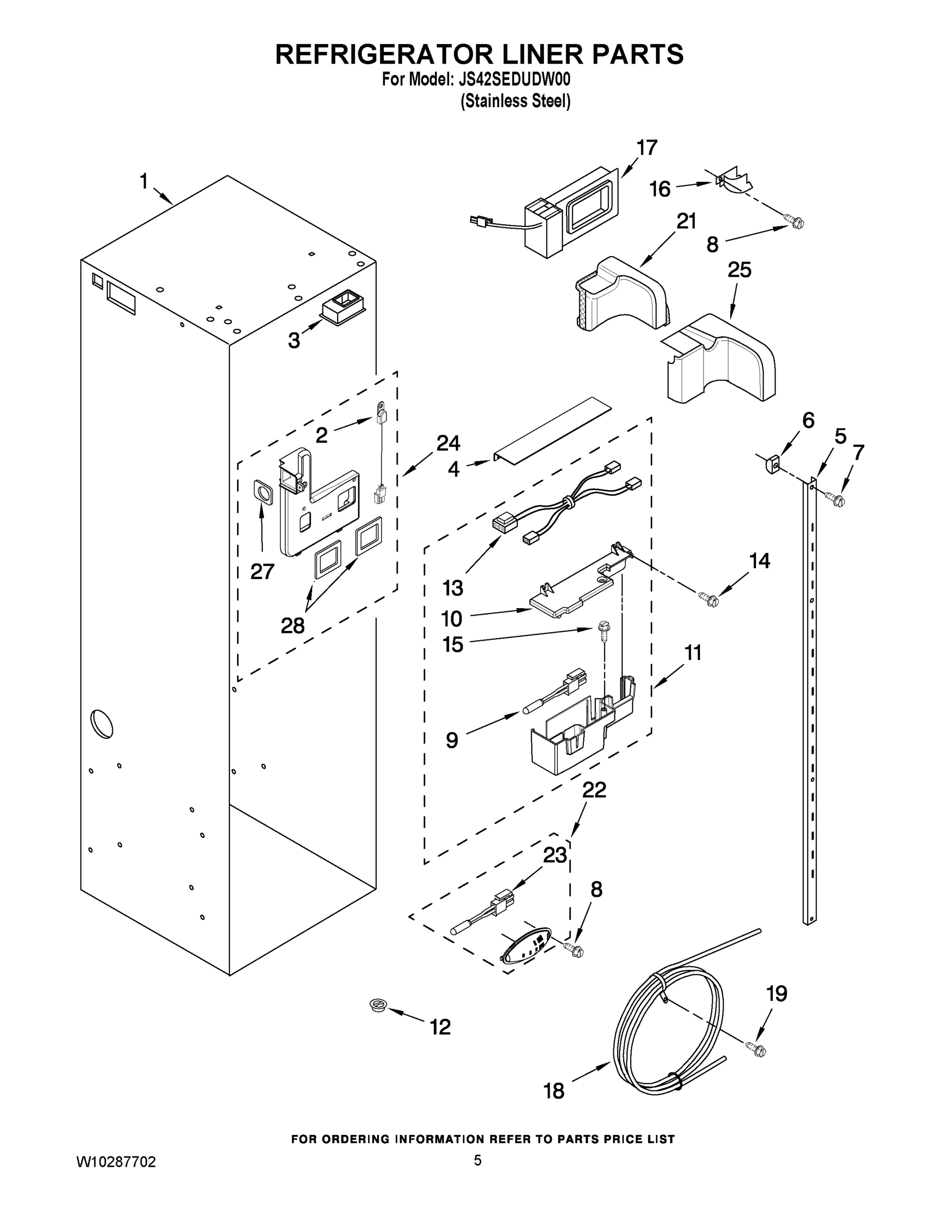 04 - REFRIGERATOR LINER PARTS