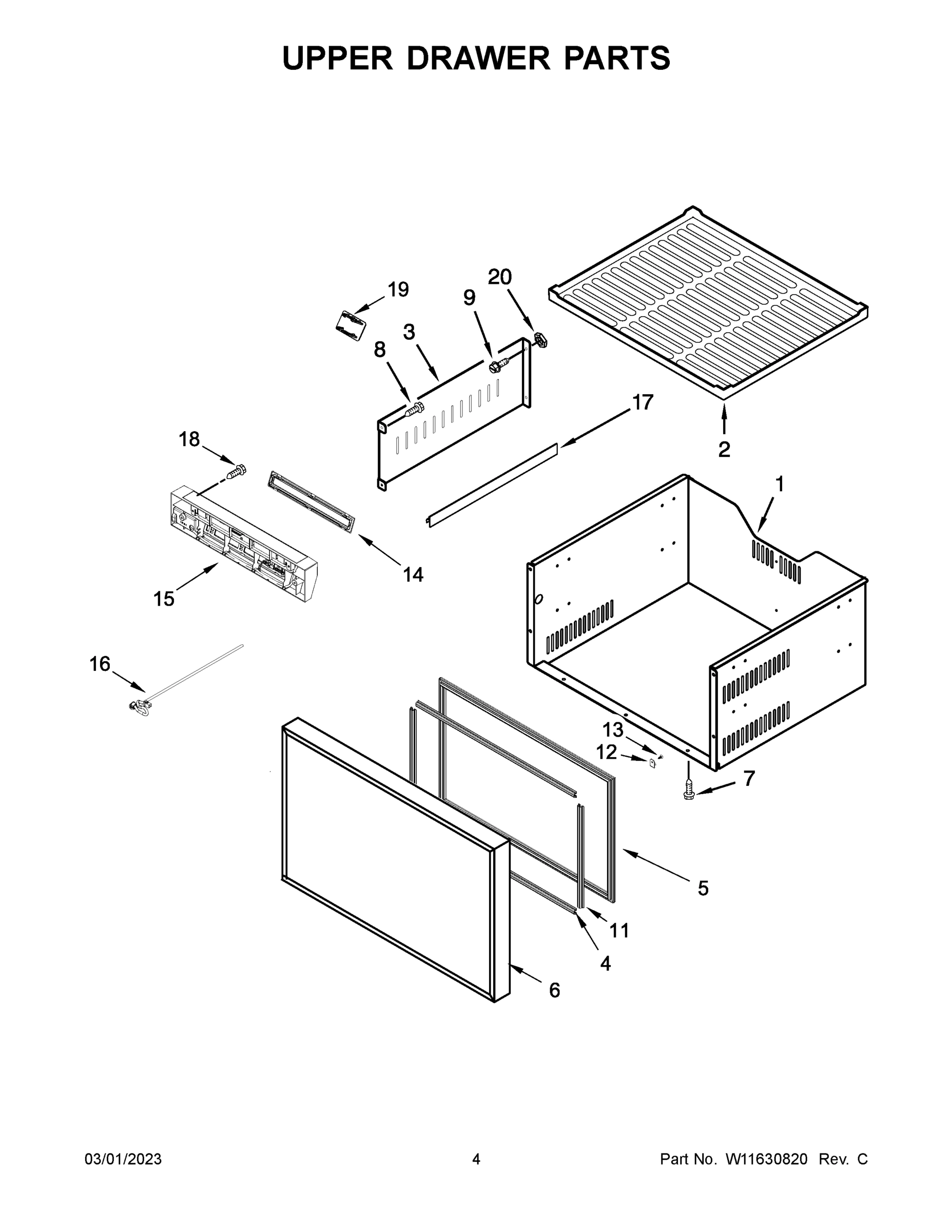 03 - UPPER DRAWER PARTS