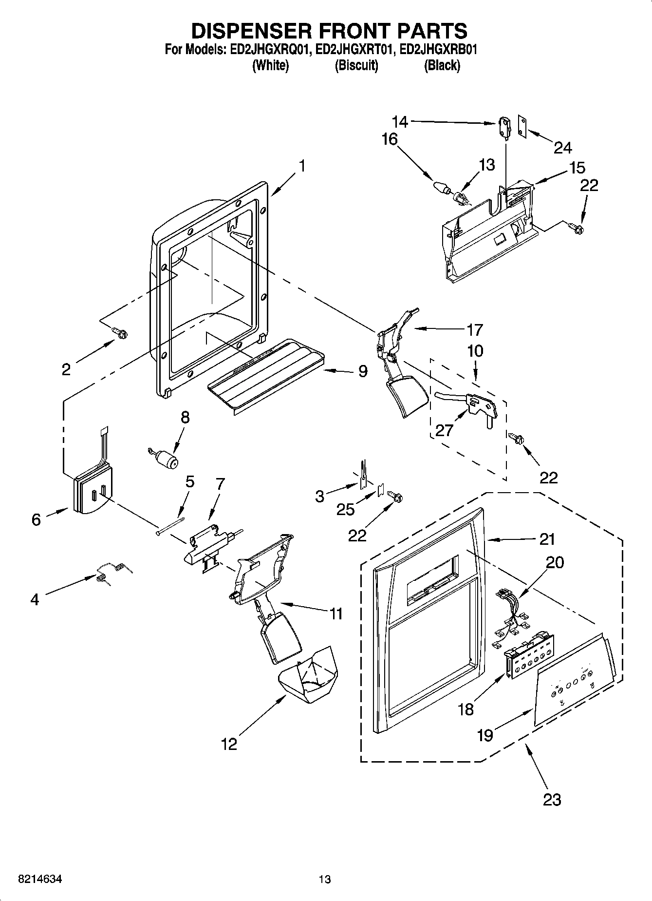 08 - DISPENSER FRONT PARTS