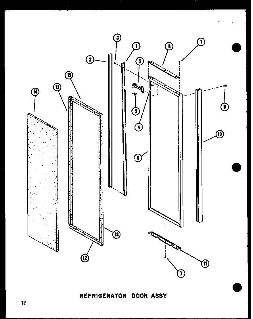 12 - REF DOOR ASSY