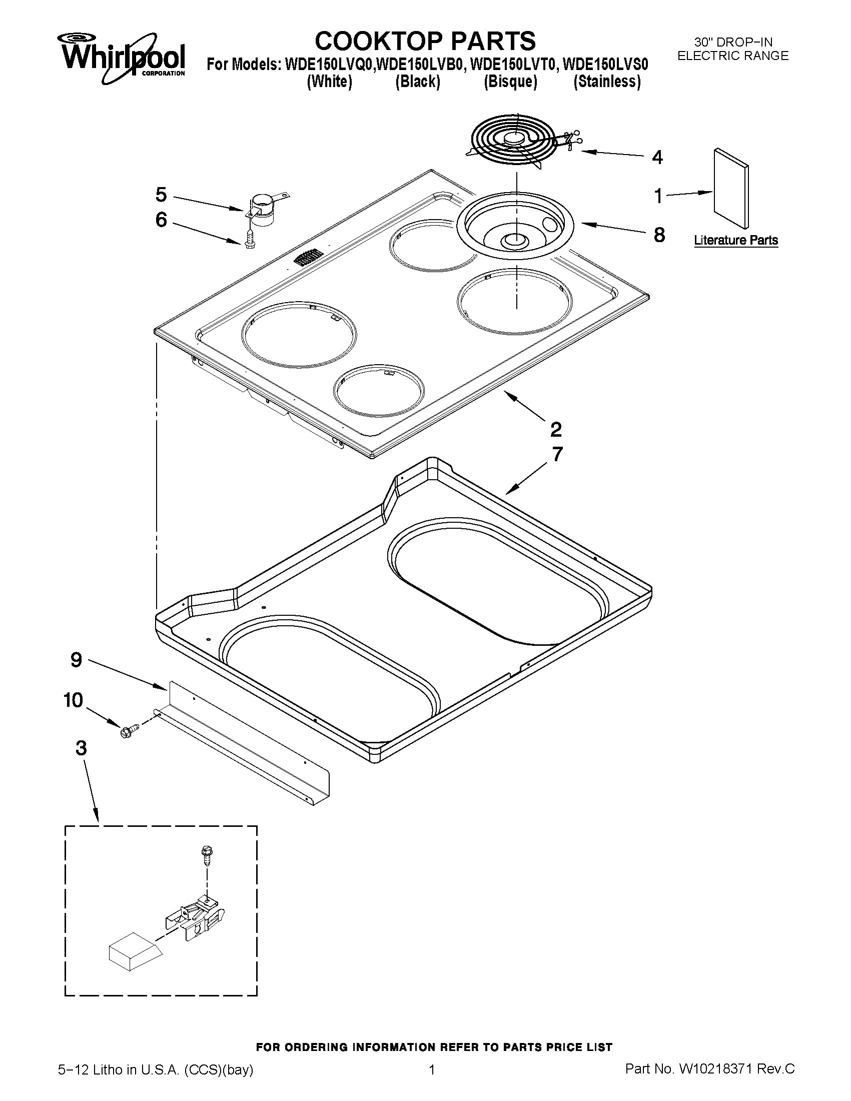 01 - COOKTOP PARTS