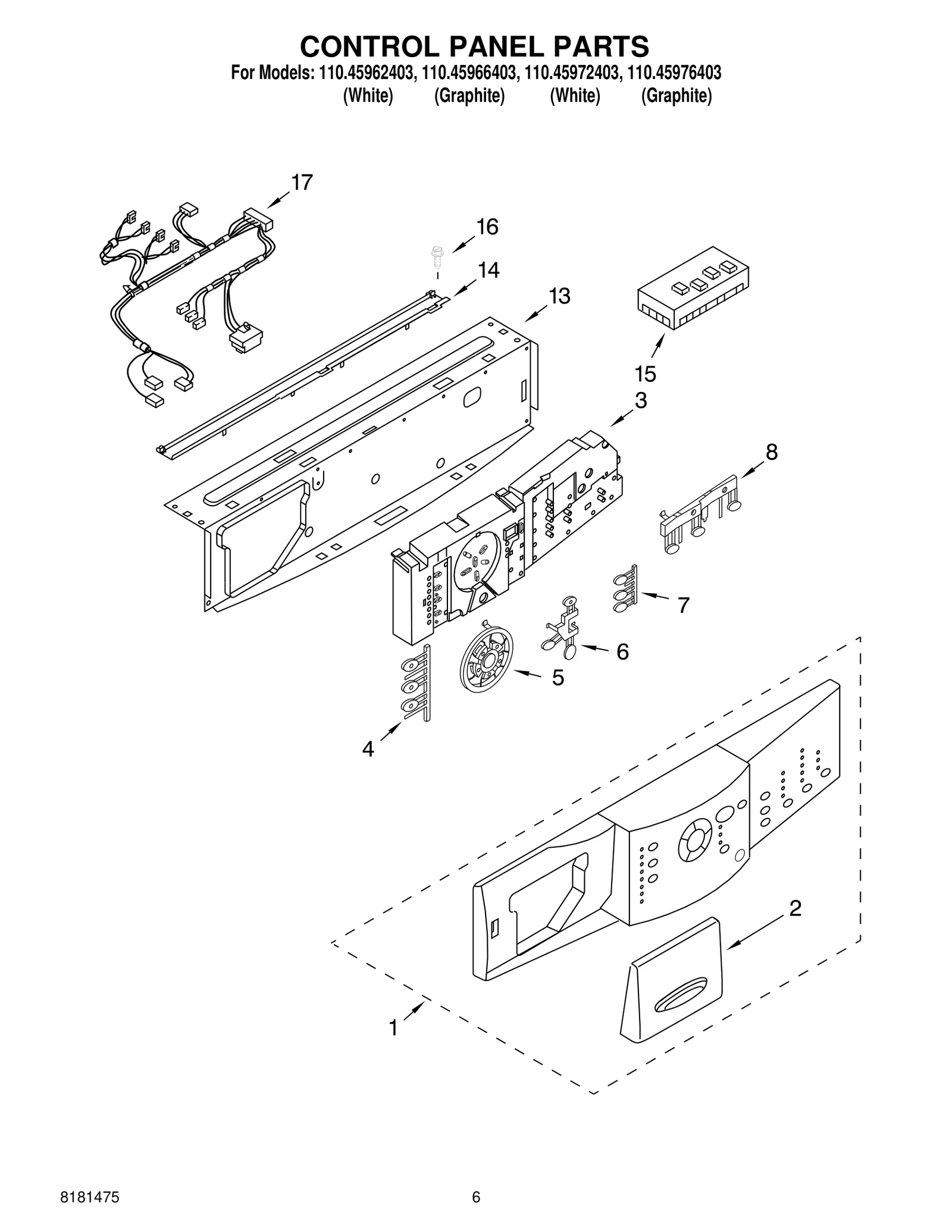 CONTROL PANEL PARTS