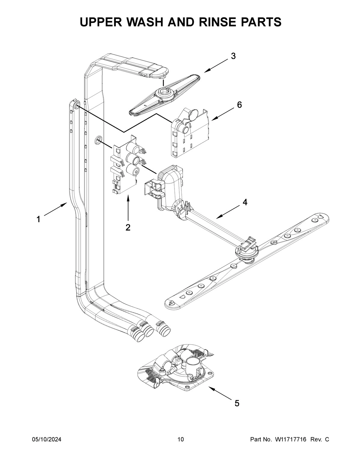 06 - UPPER WASH AND RINSE PARTS