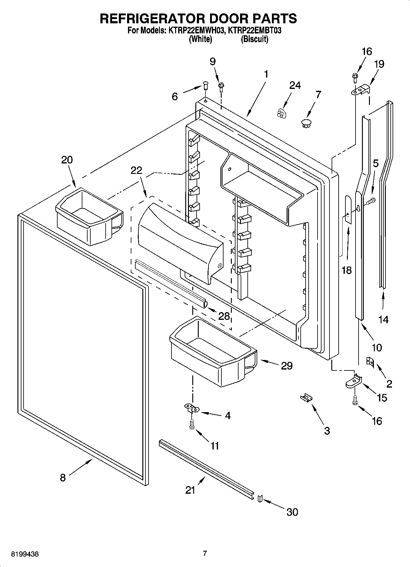 04 - REFRIGERATOR DOOR PARTS