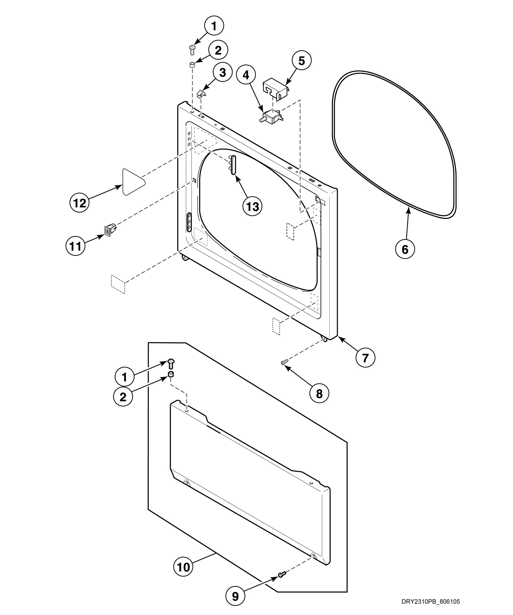 Access Panel, Front Panel and Seal (Drawing 3 of 5)