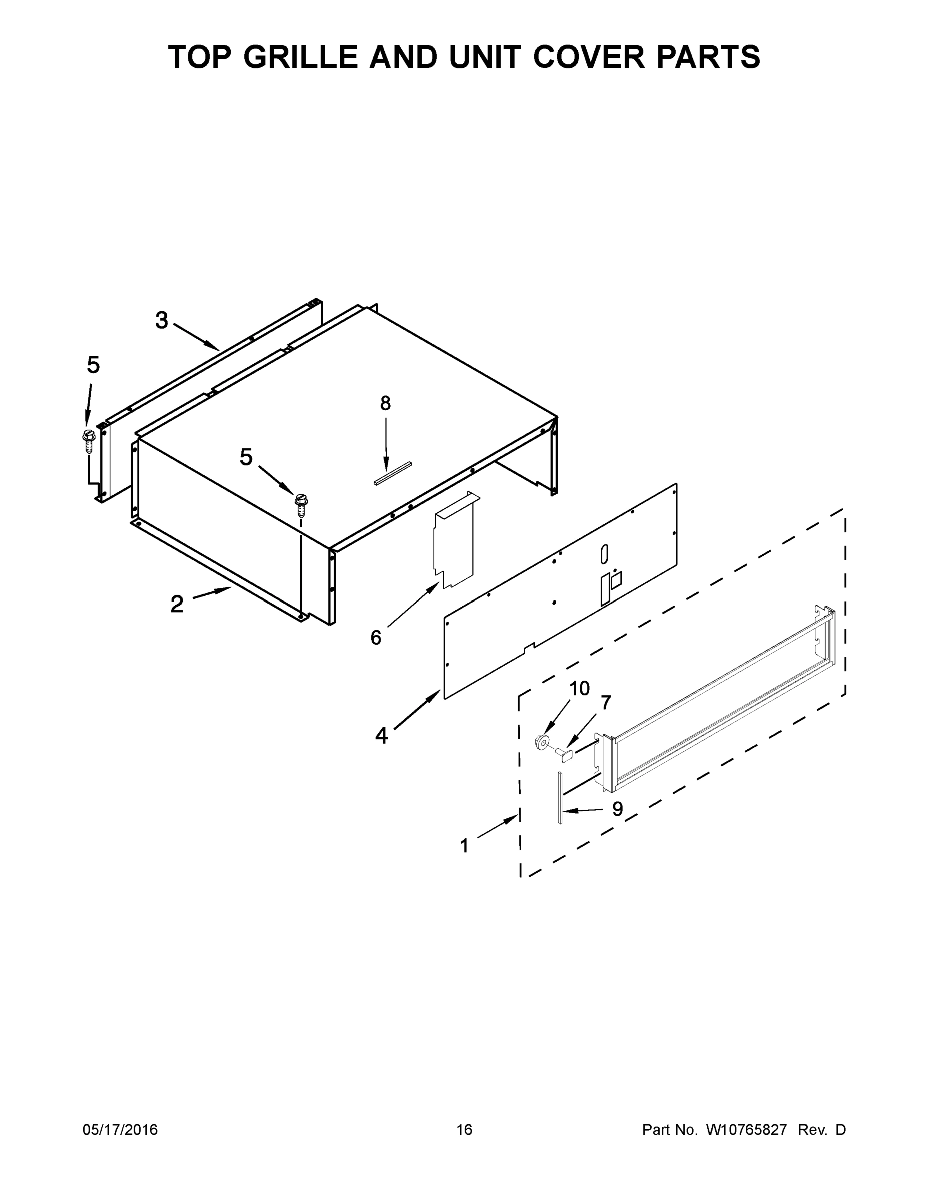 09 - TOP GRILLE AND UNIT COVER PARTS