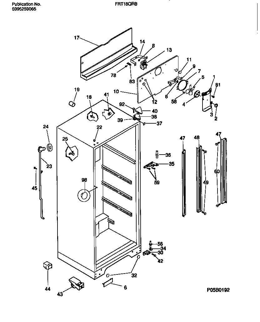 03 - CABINET W/FAN ASSEMBLY
