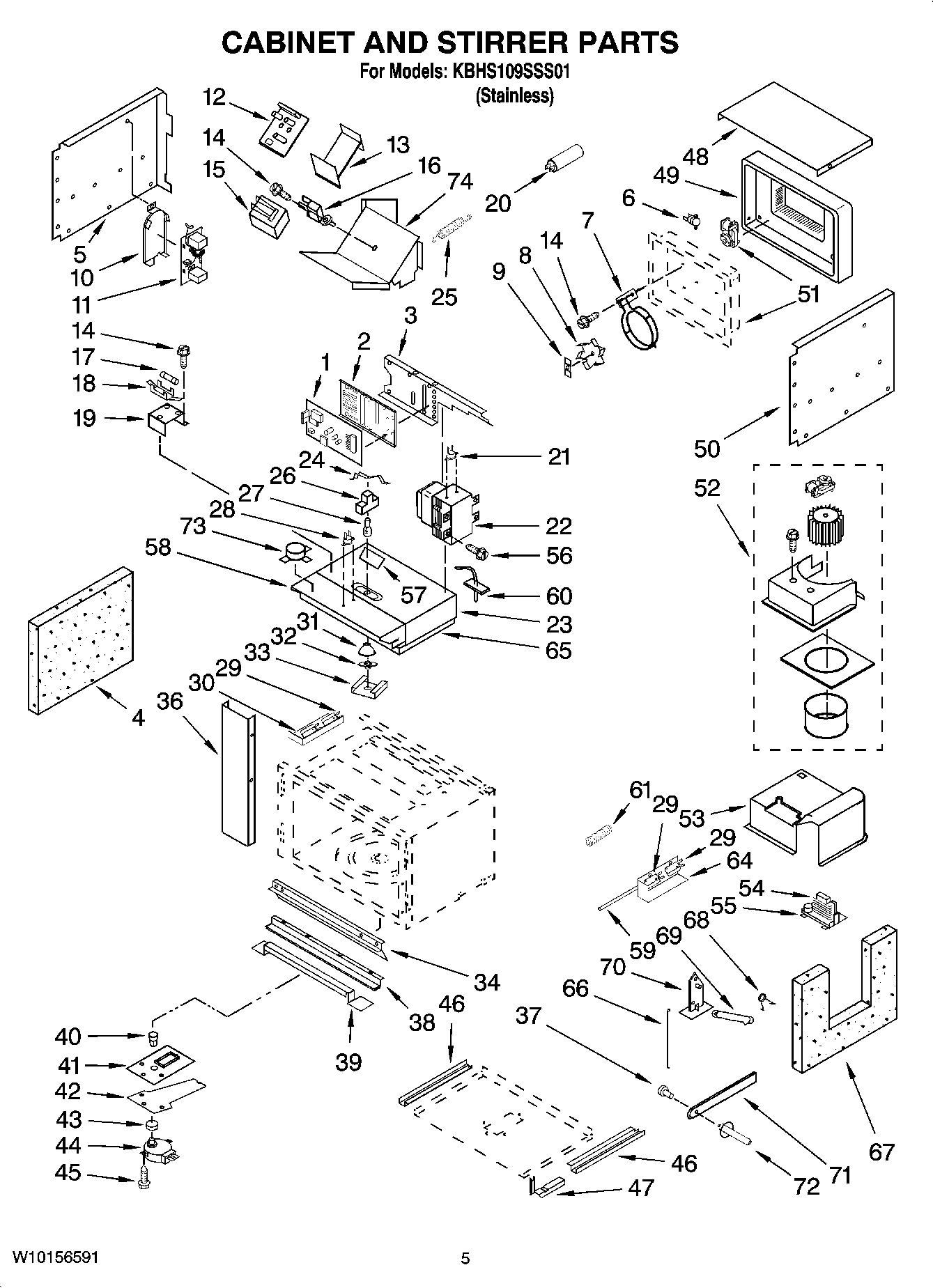 04 - CABINET AND STIRRER PARTS