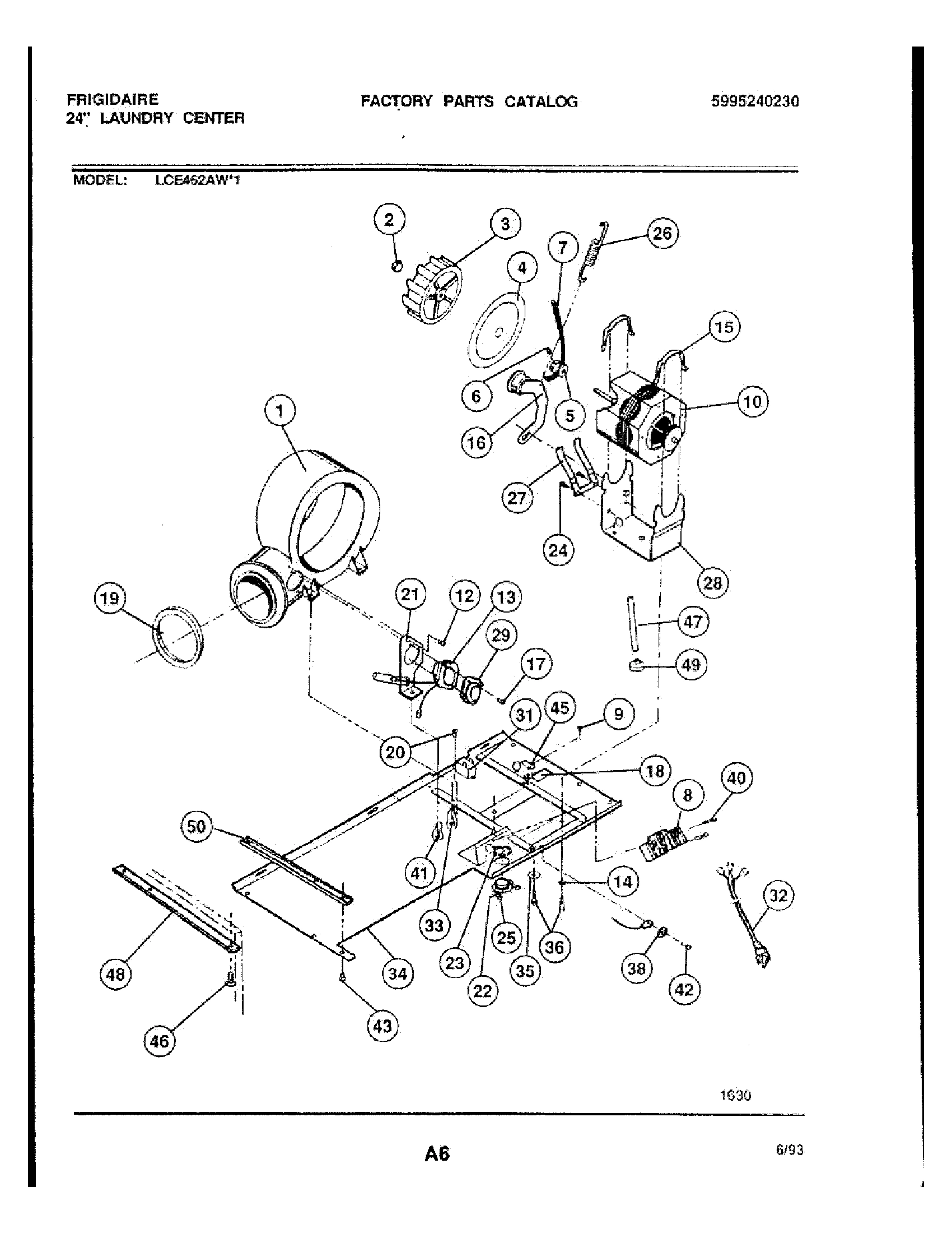 04 - DRYER MOTOR, BLOWER AND BELT