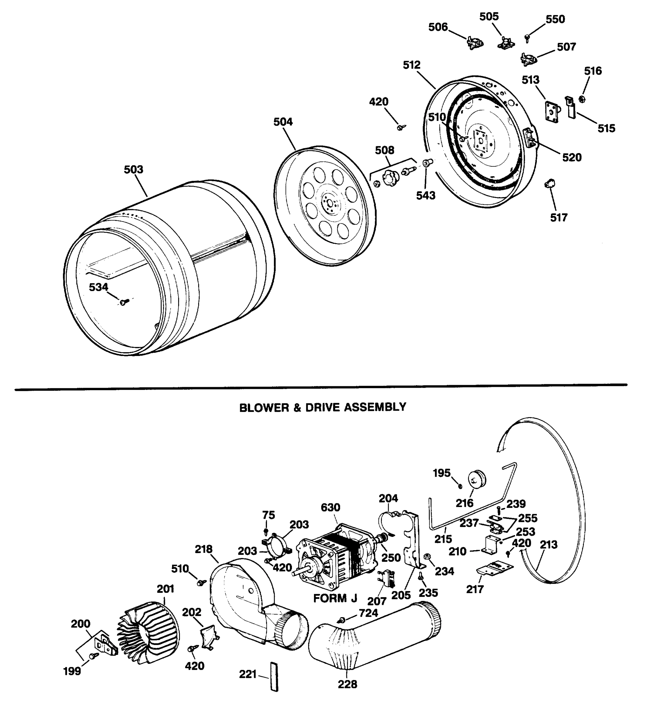 BLOWER & DRIVE ASSEMBLY