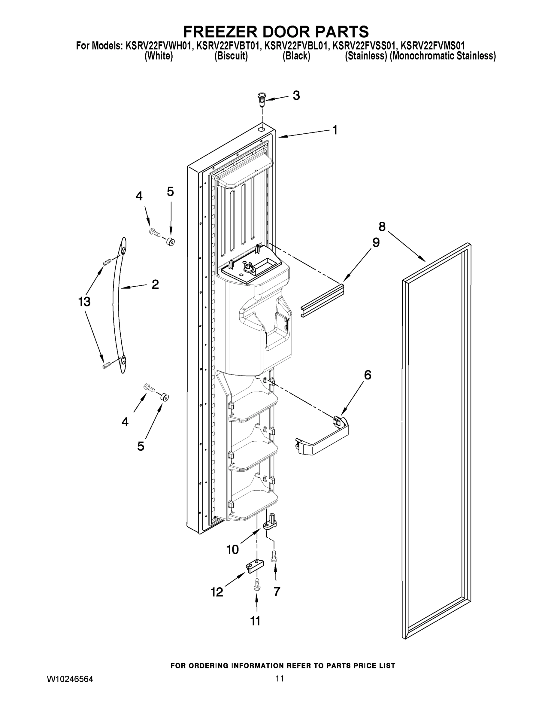 07 - FREEZER DOOR PARTS