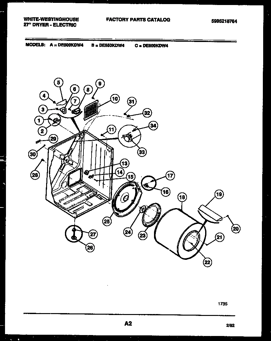 02 - CABINET AND COMPONENT PARTS