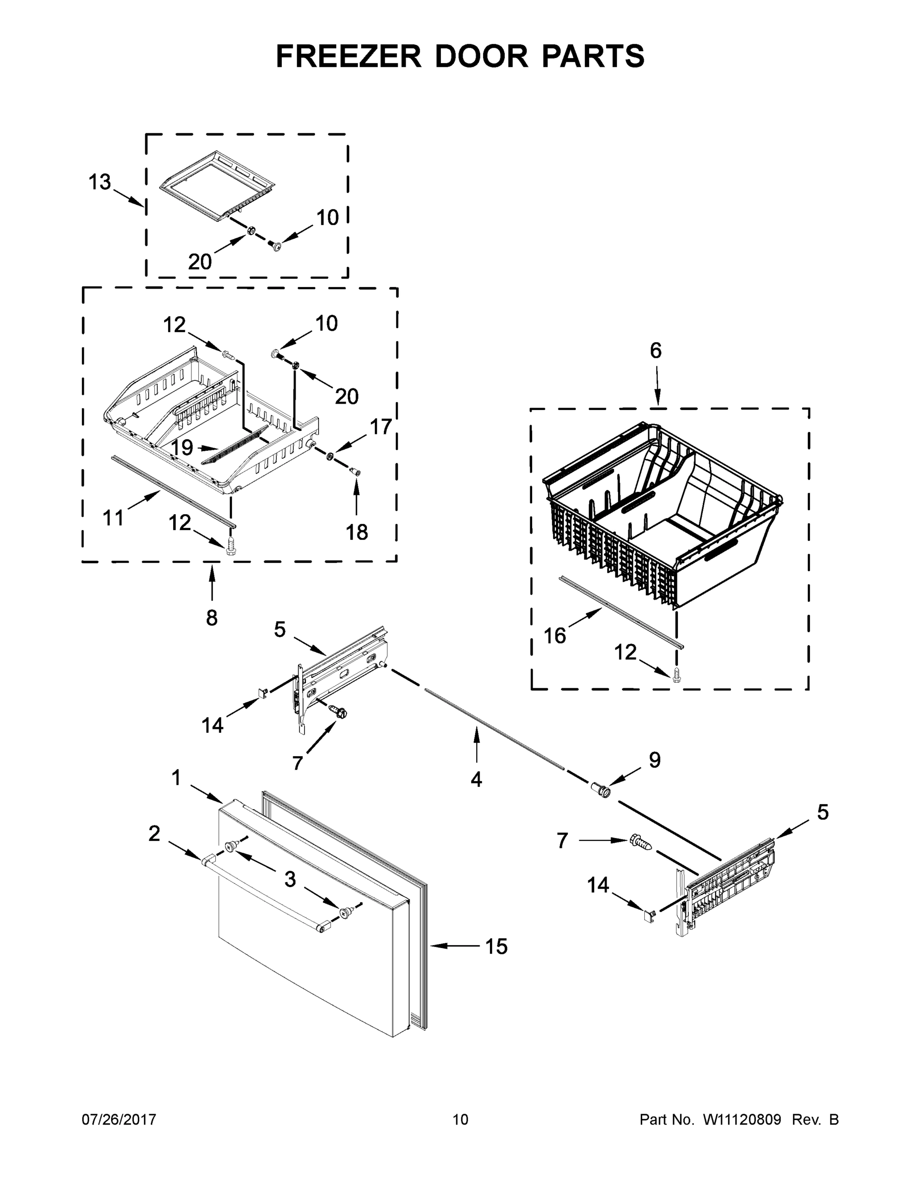 06 - FREEZER DOOR PARTS