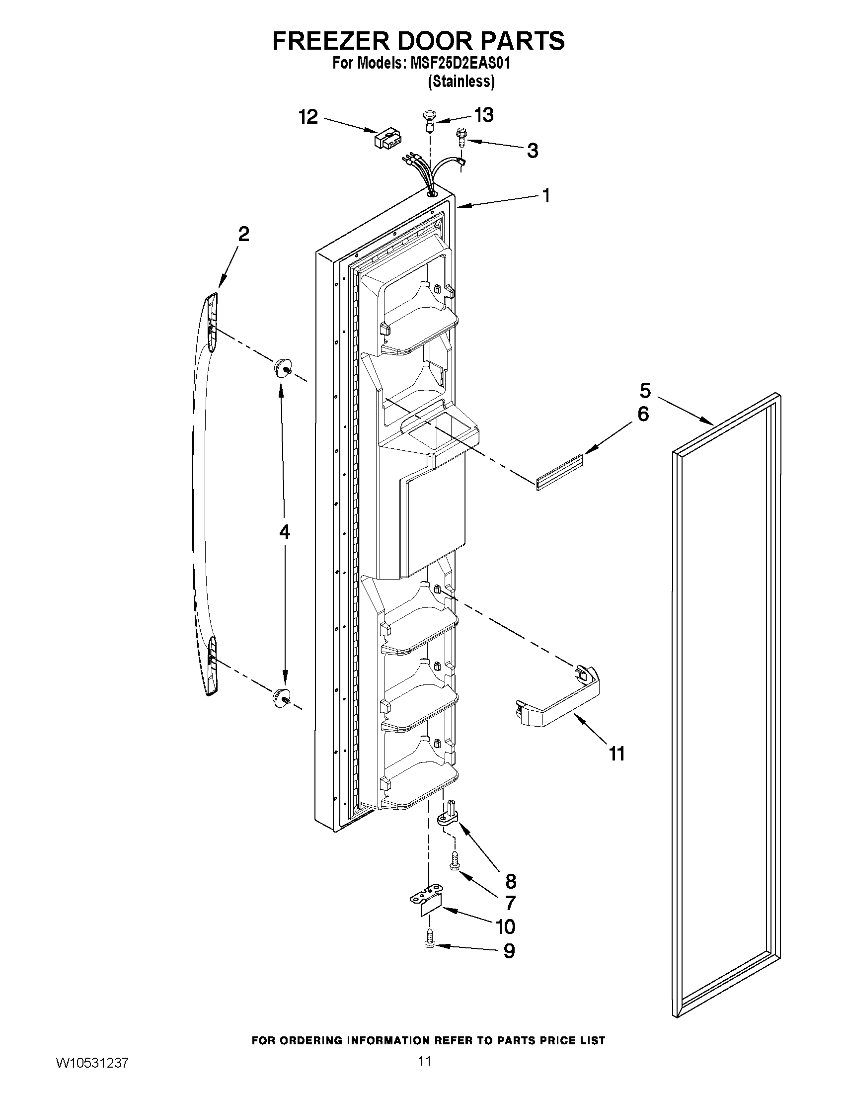 07 - FREEZER DOOR PARTS