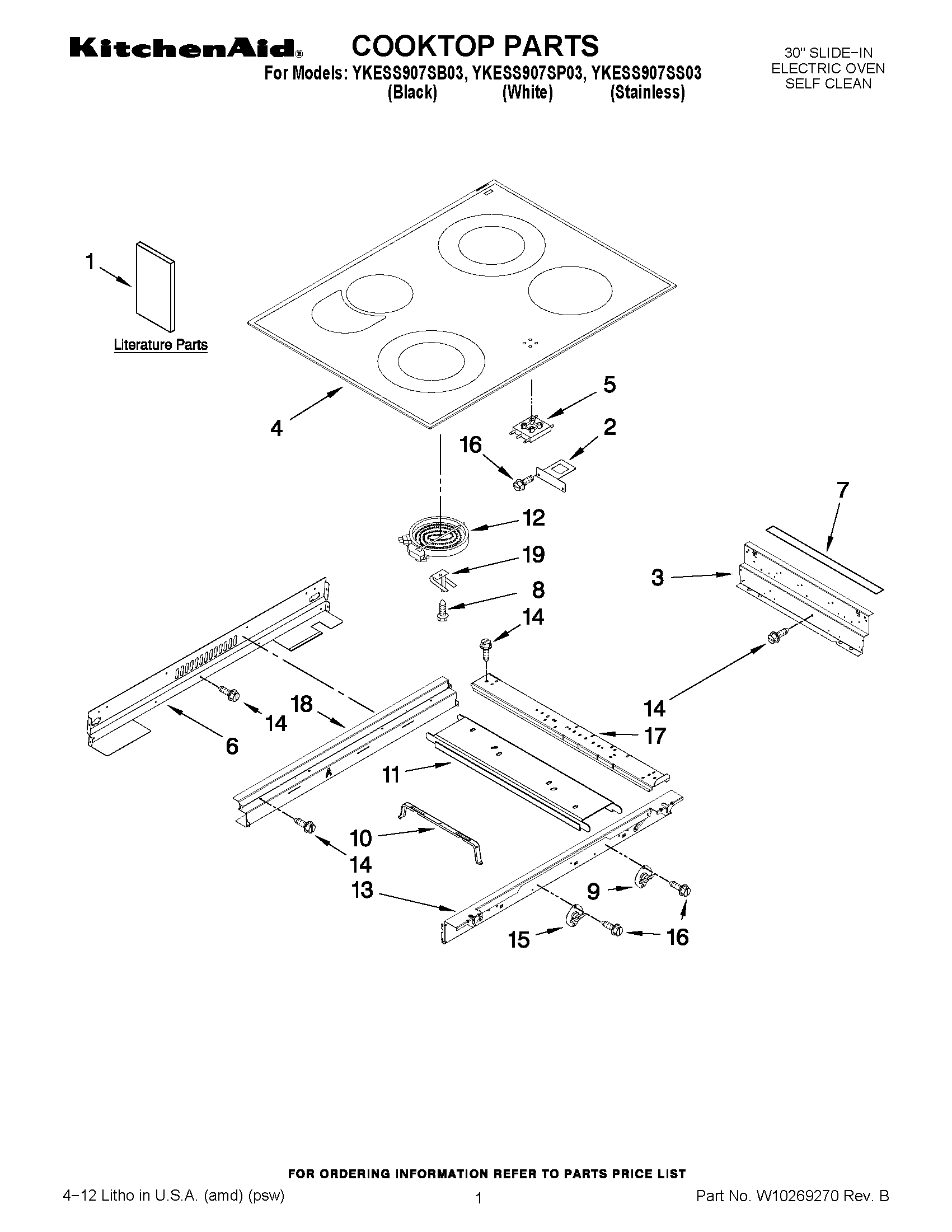 01 - COOKTOP PARTS