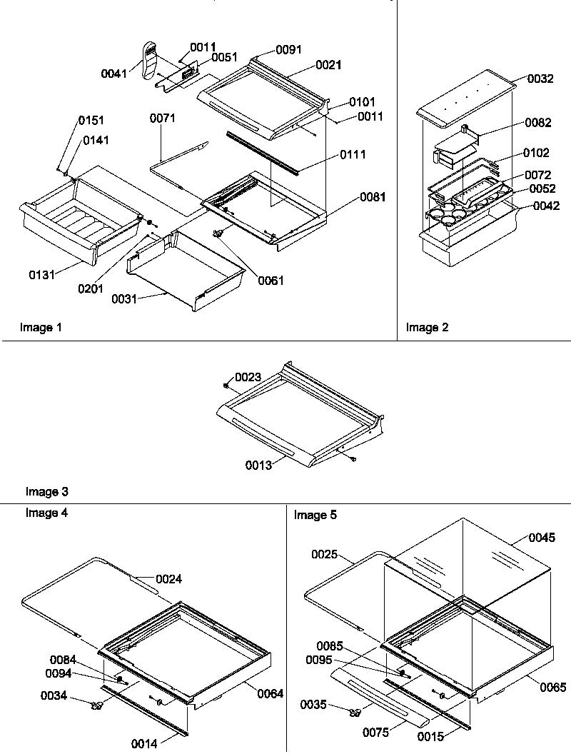12 - SHELVES, DELI, AND CRISPER ASSEMBLIES