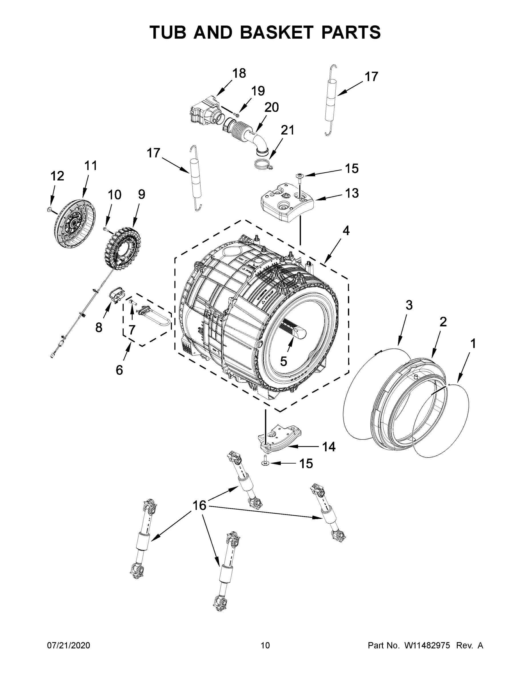 06 - TUB AND BASKET PARTS