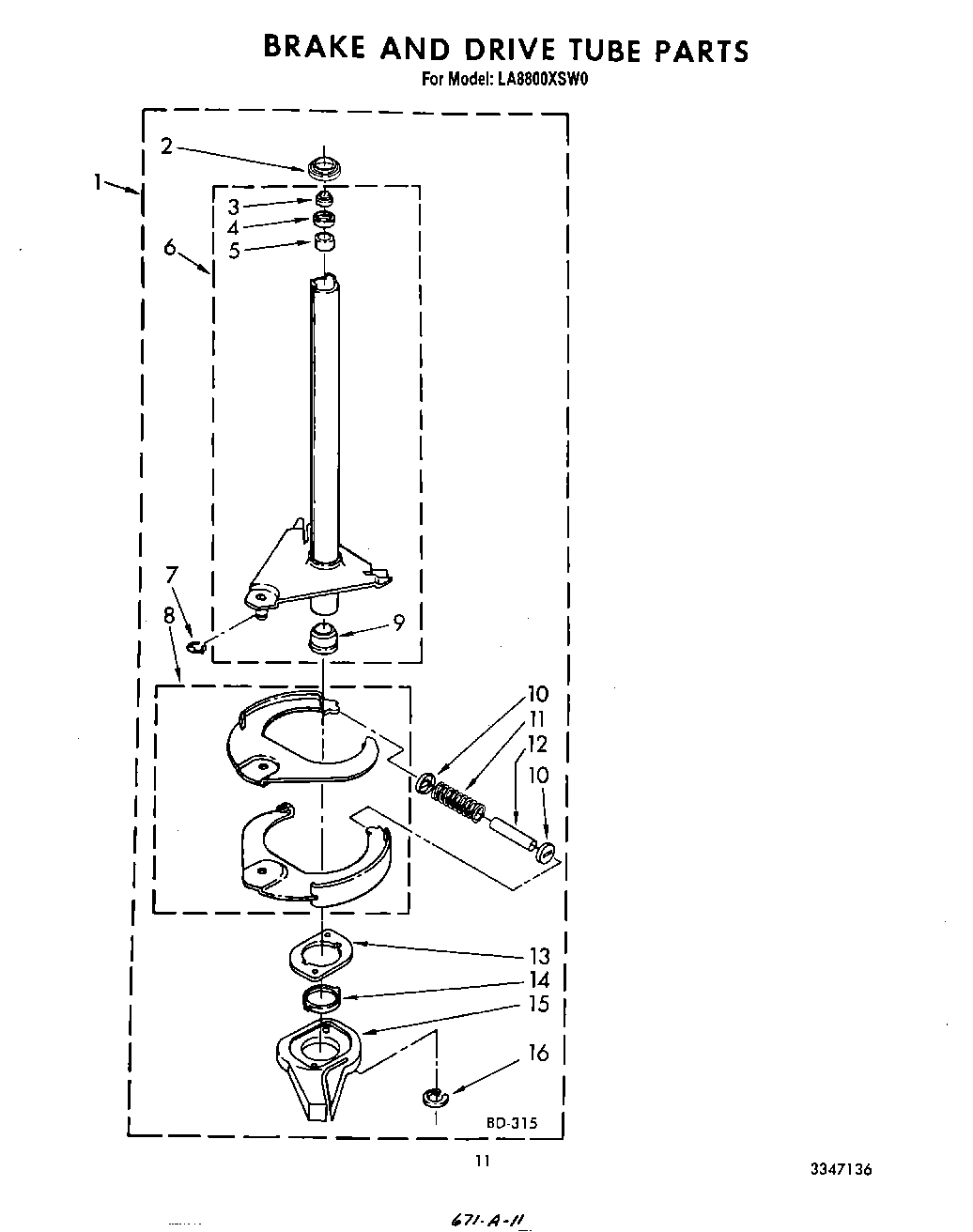 09 - BRAKE AND DRIVE TUBE