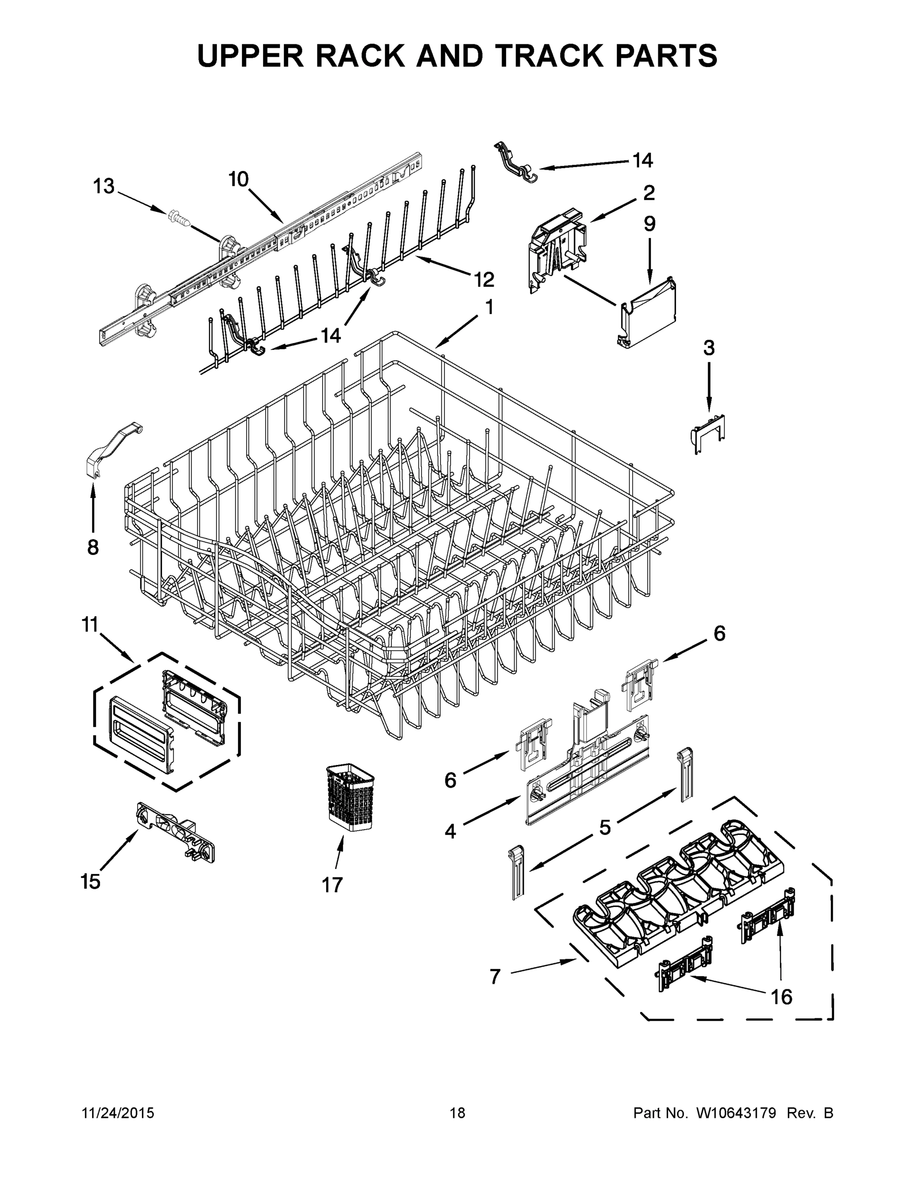 10 - UPPER RACK AND TRACK PARTS