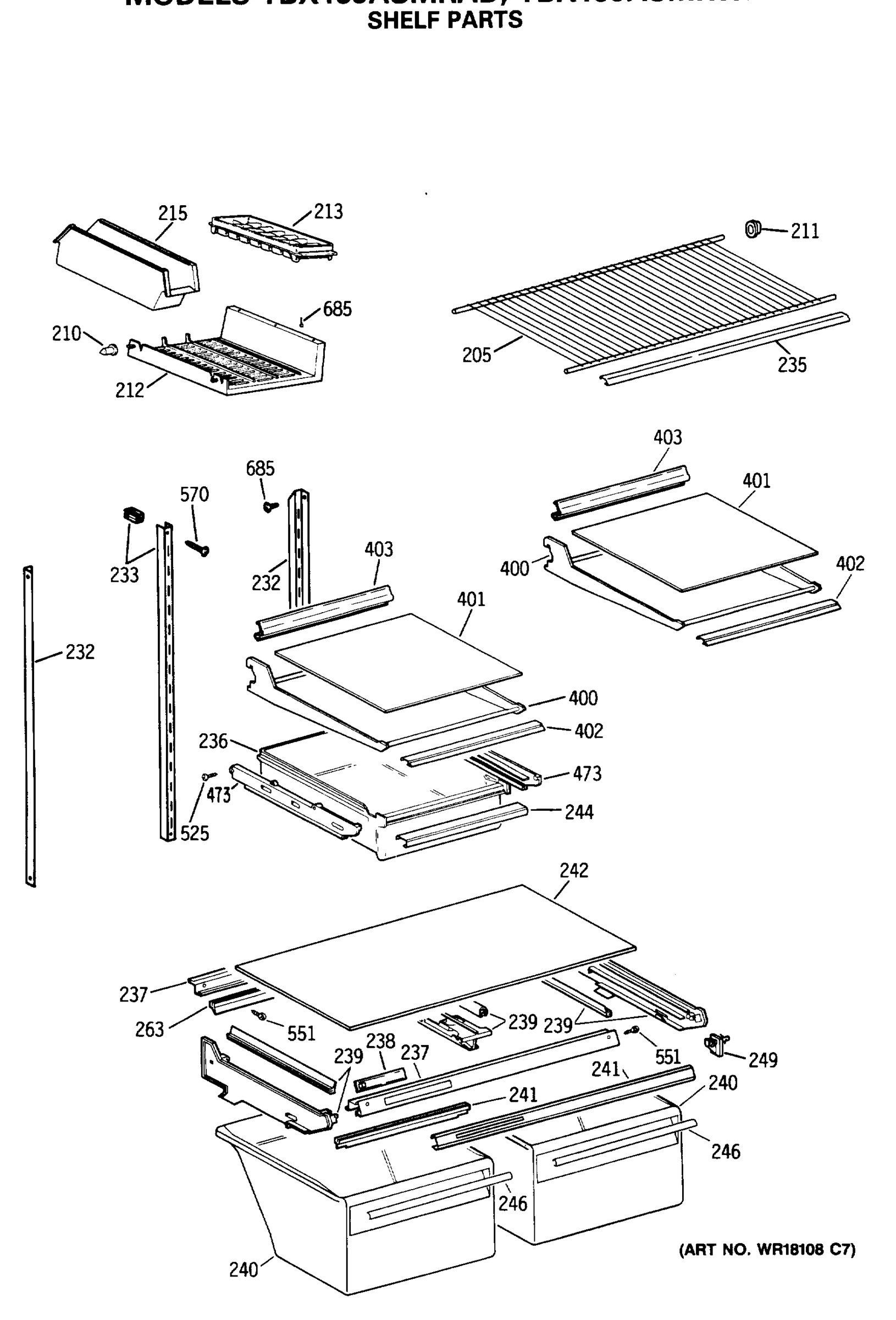 SHELF PARTS