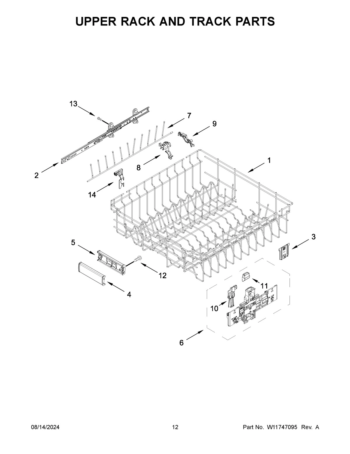 07 - UPPER RACK AND TRACK PARTS