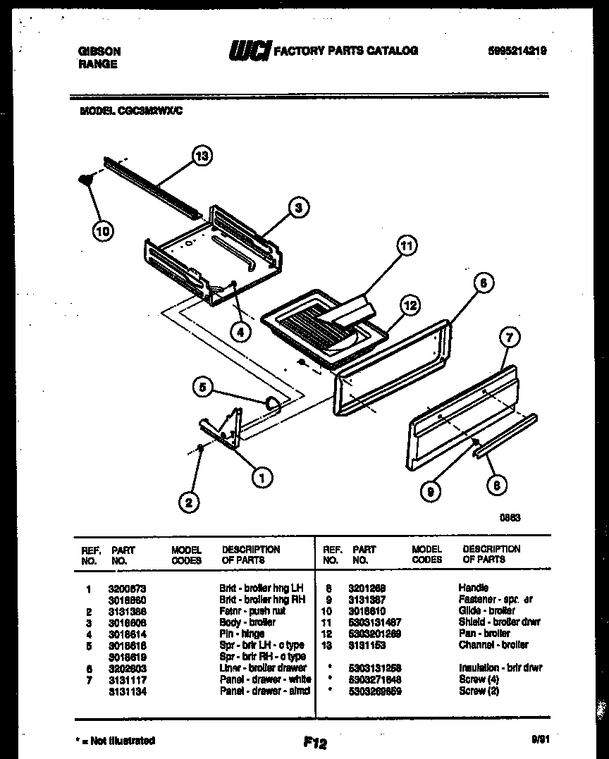 05 - BROILER DRAWER PARTS