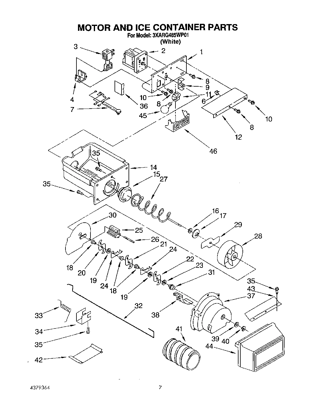 05 - MOTOR AND ICE CONTAINER