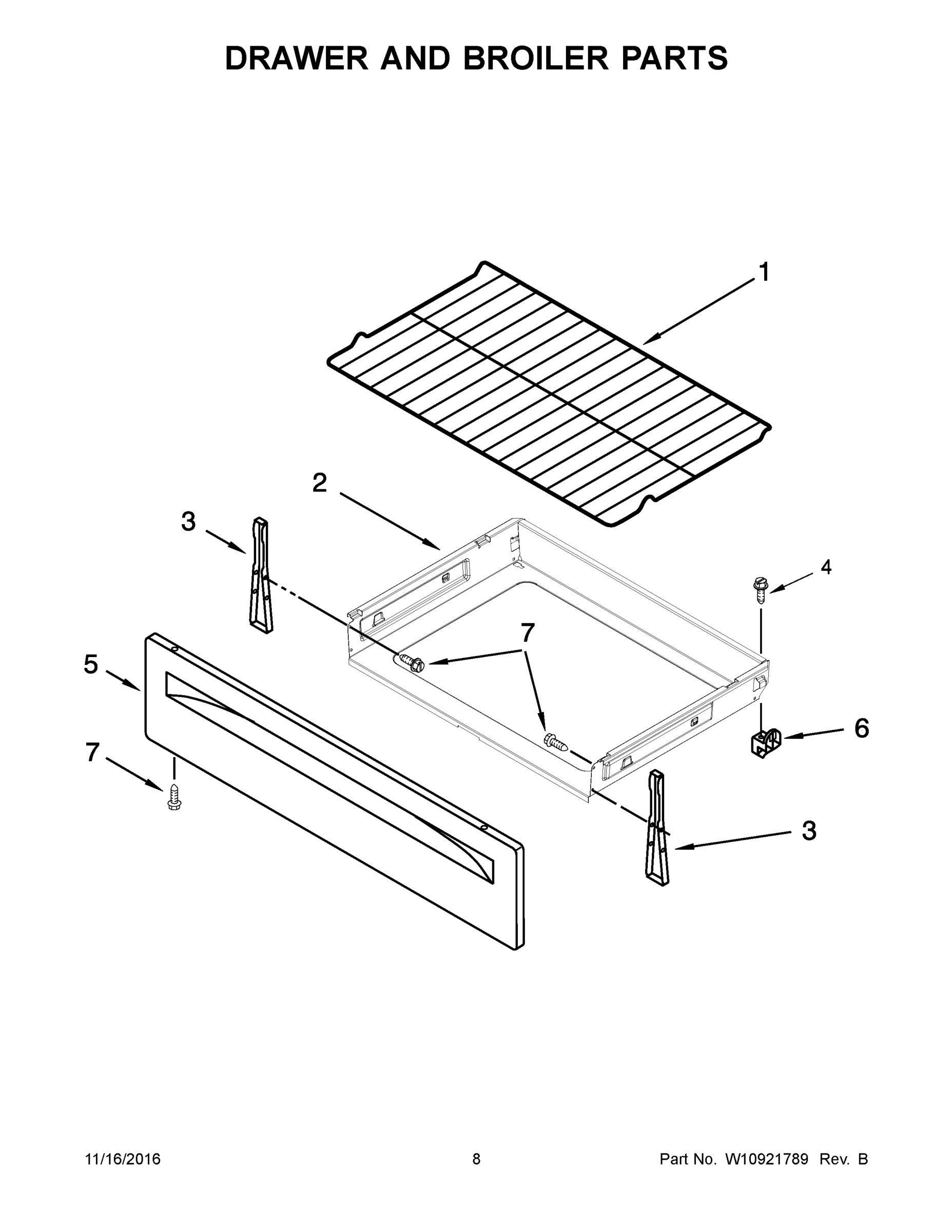 05 - DRAWER AND BROILER PARTS
