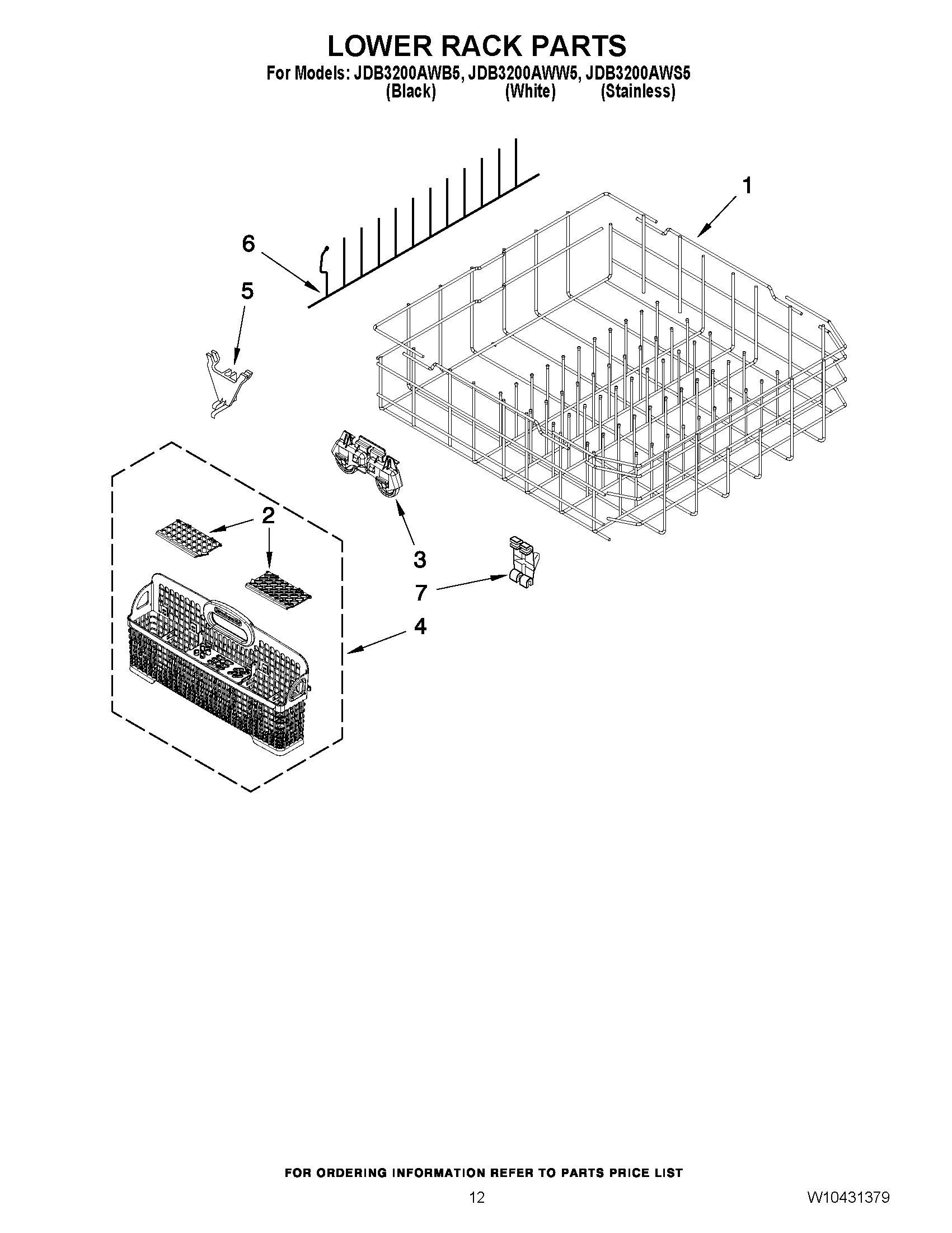 10 - LOWER RACK PARTS