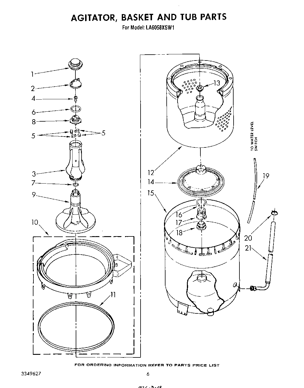 05 - AGITATOR, BASKET AND TUB