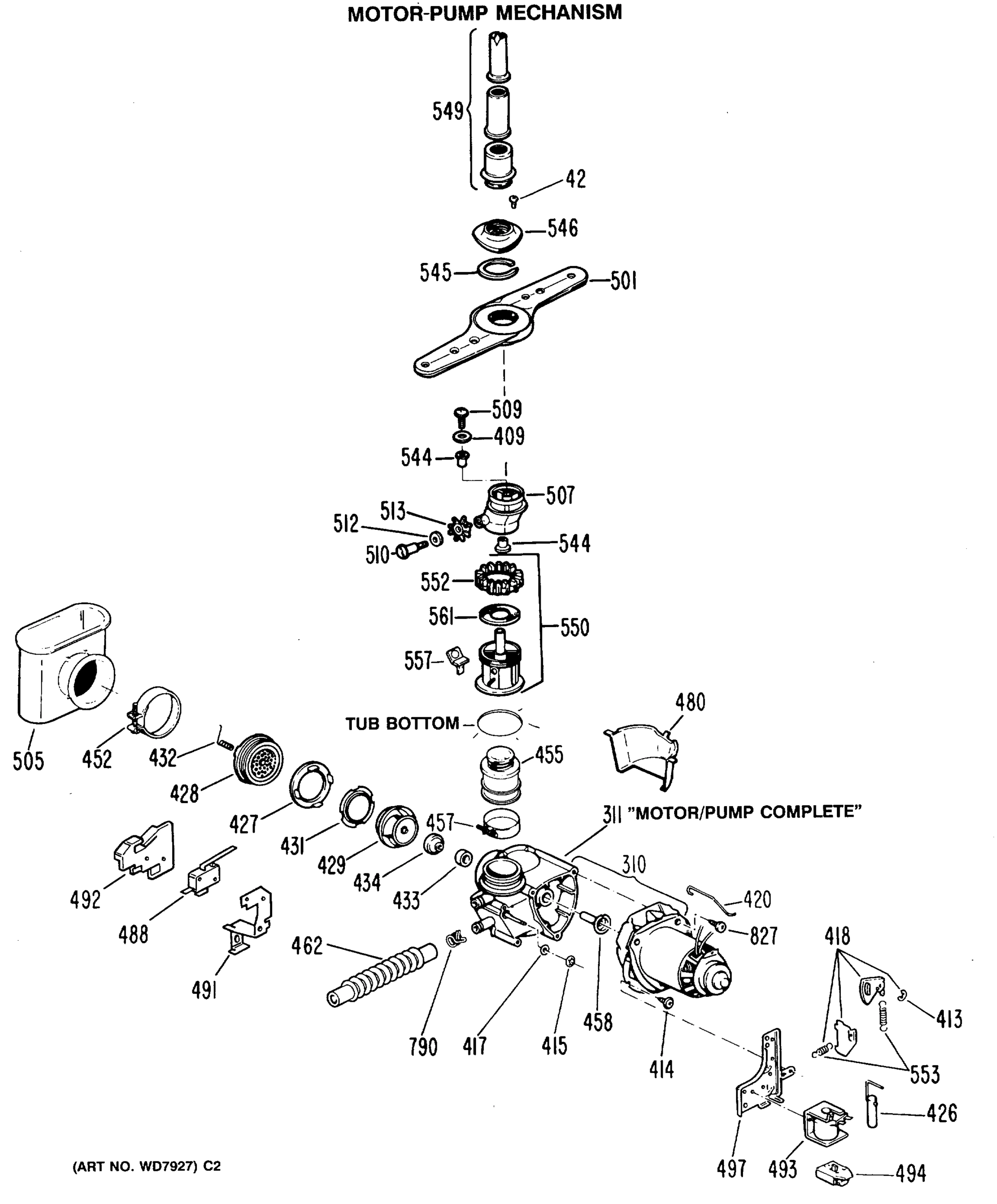MOTOR-PUMP MECHANISM