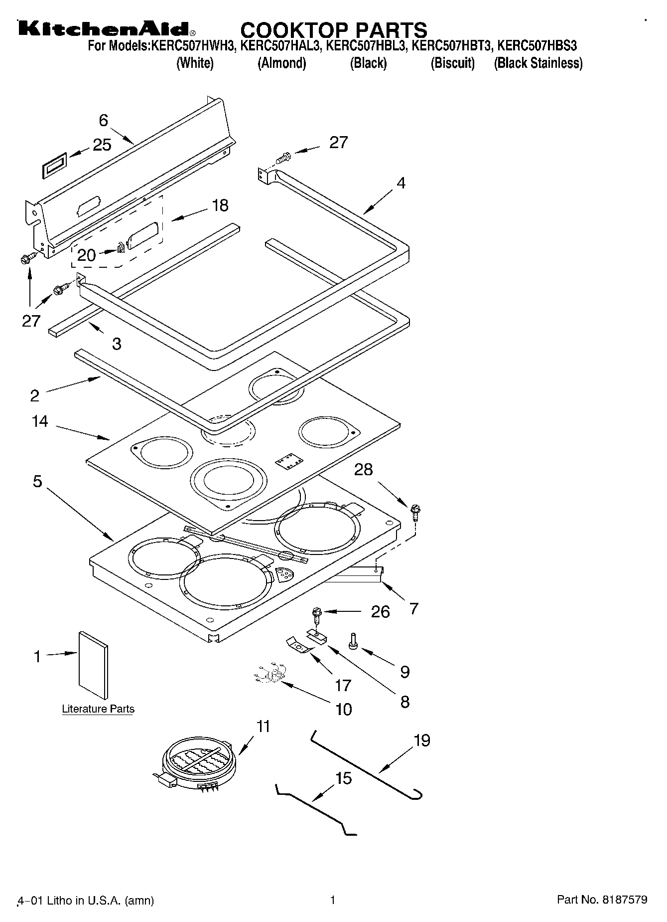 01 - COOKTOP, LITERATURE