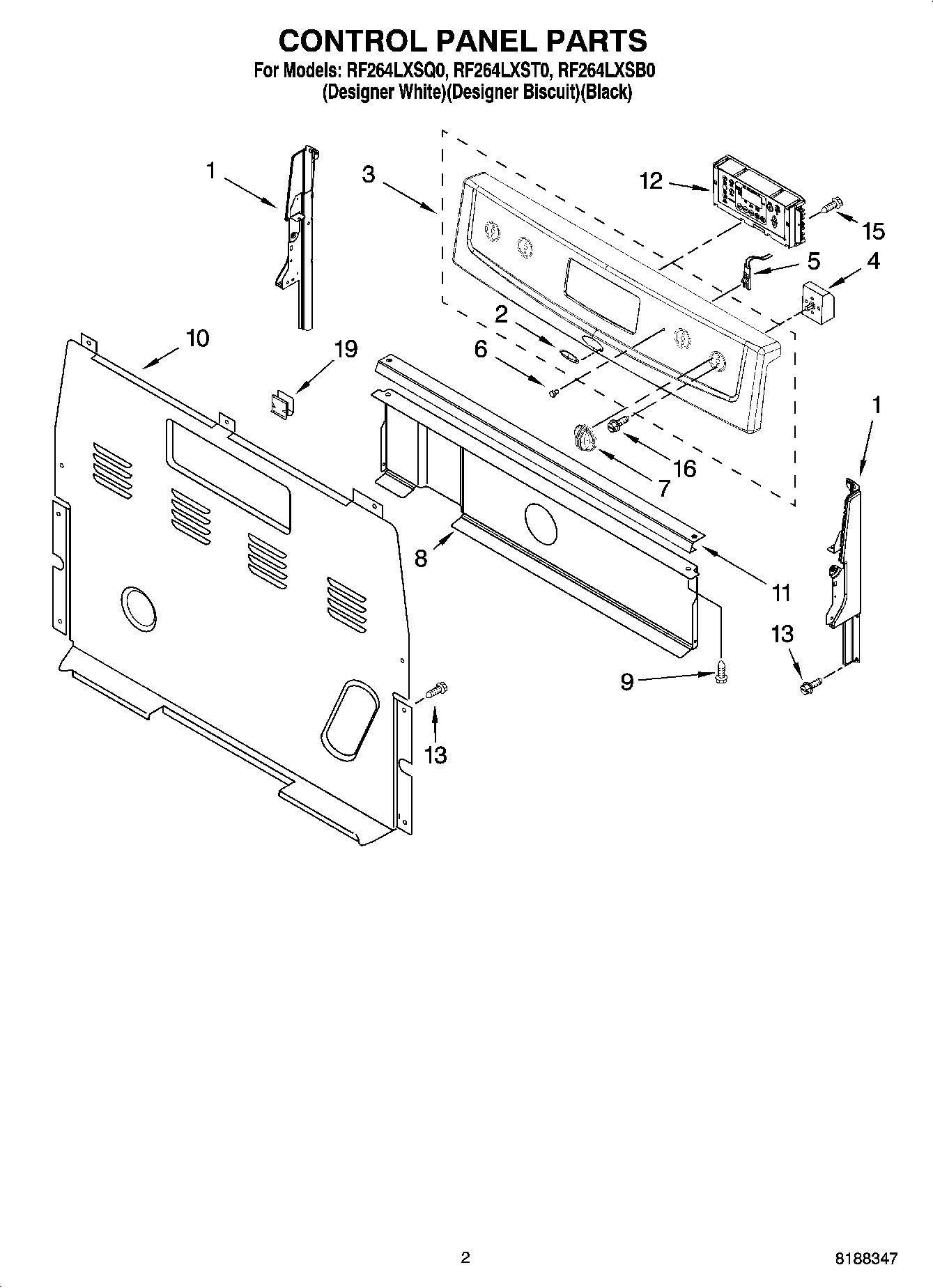 02 - CONTROL PANEL PARTS