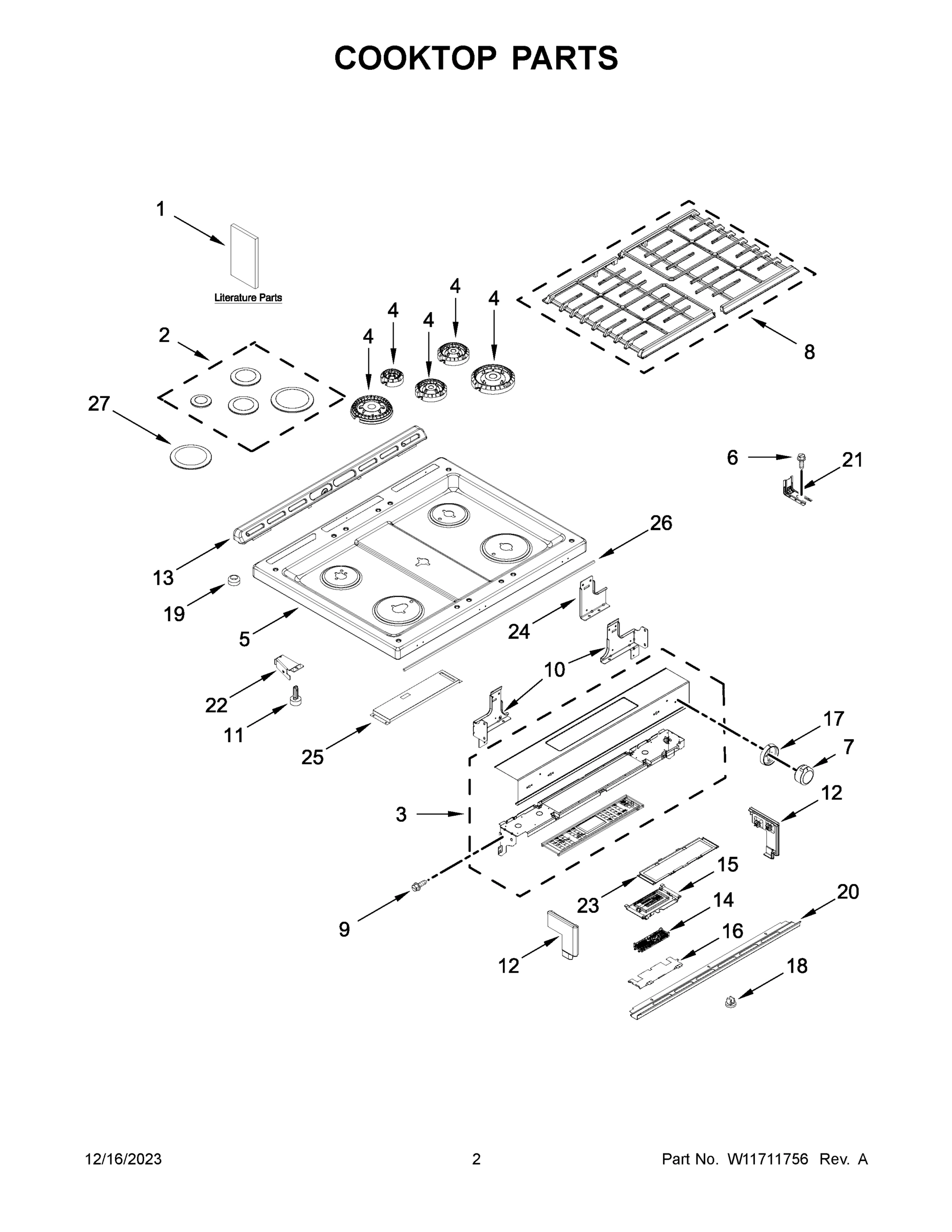 02 - COOKTOP PARTS