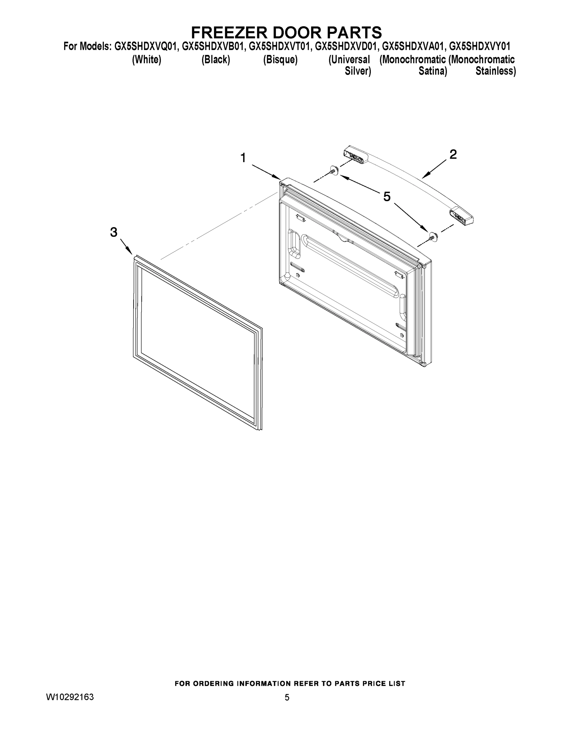 03 - FREEZER DOOR PARTS