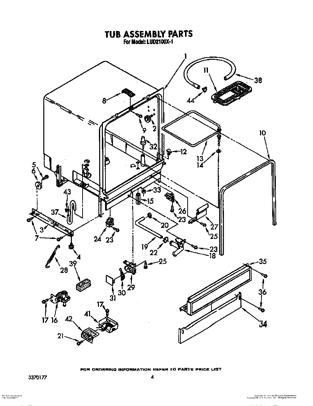 04 - TUB ASSEMBLY, LIT/OPTIONAL