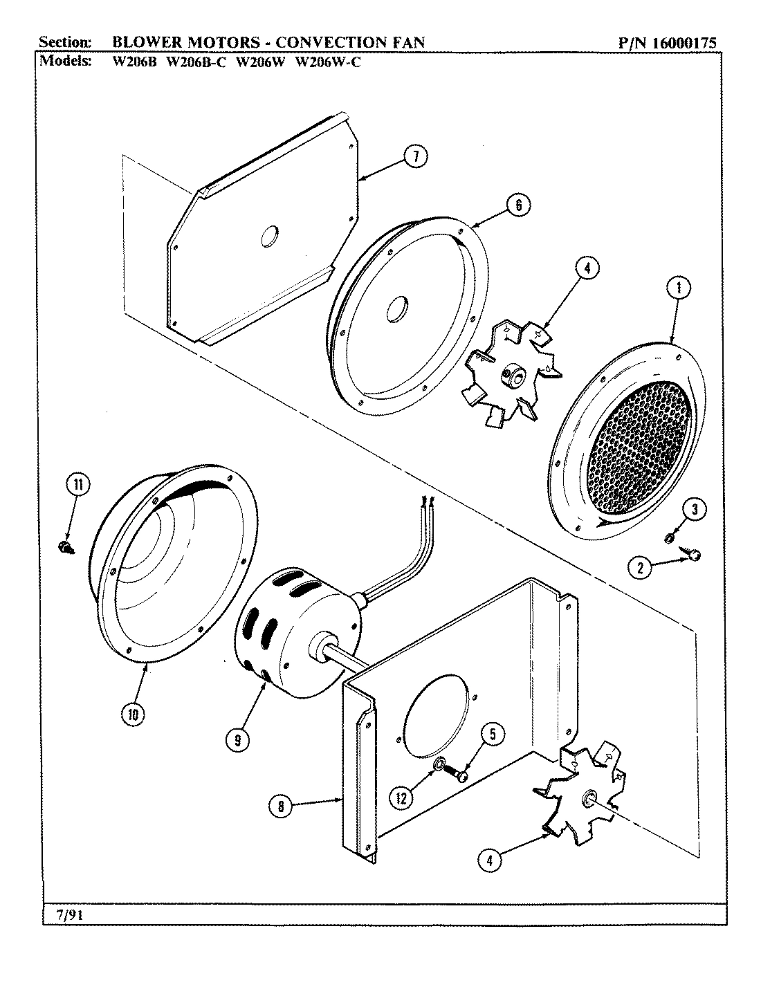 01 - BLOWER MOTOR (CONVECTION FAN)