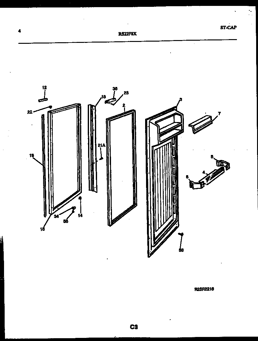 03 - REFRIGERATOR DOOR PARTS