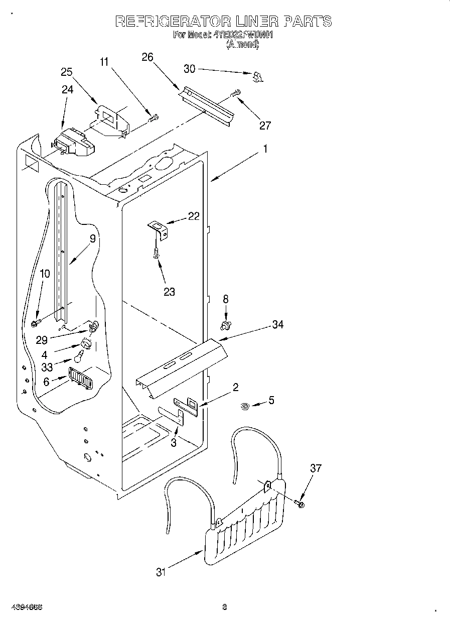 02 - REFRIGERATOR LINER