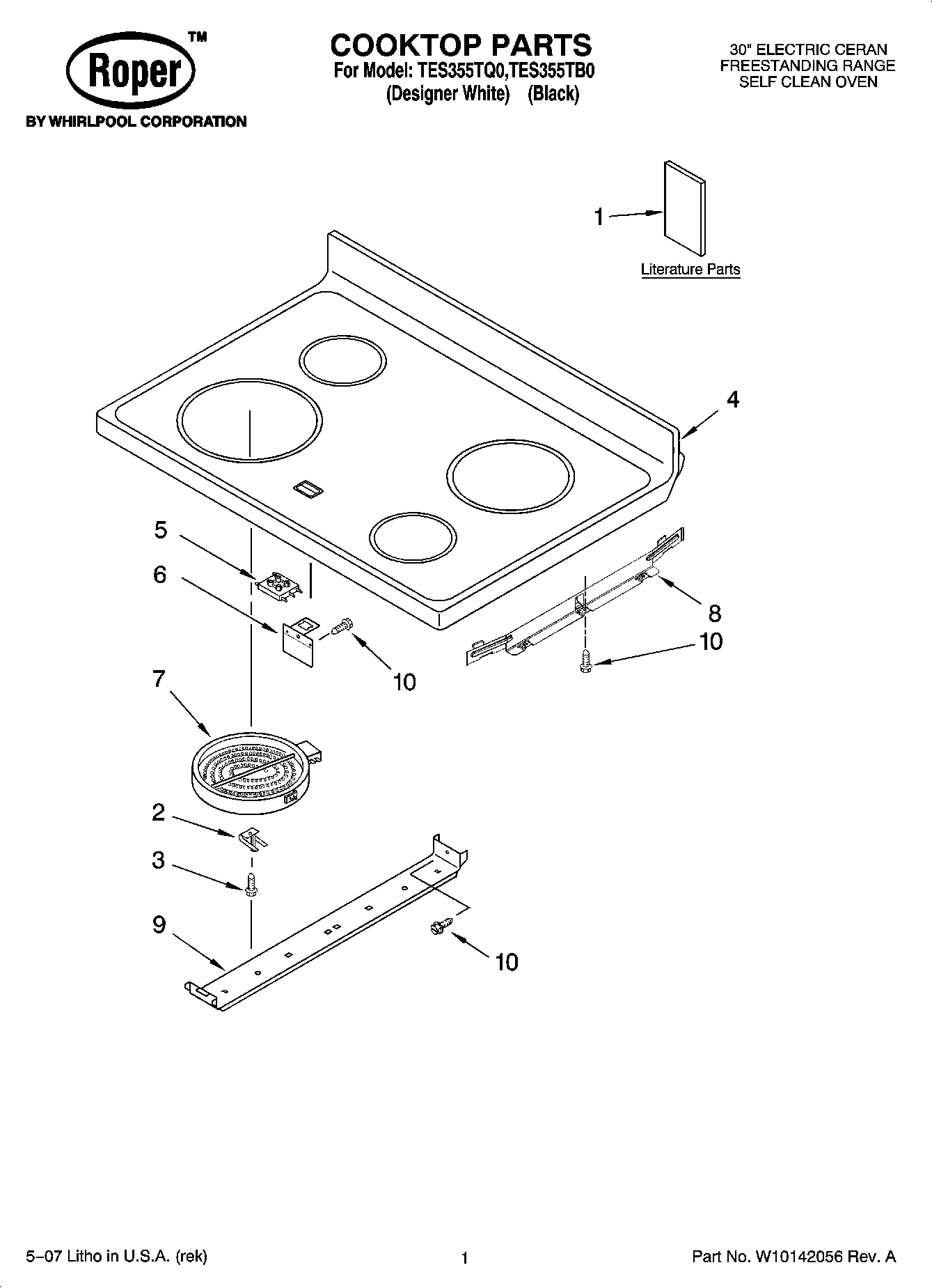 01 - COOKTOP PARTS