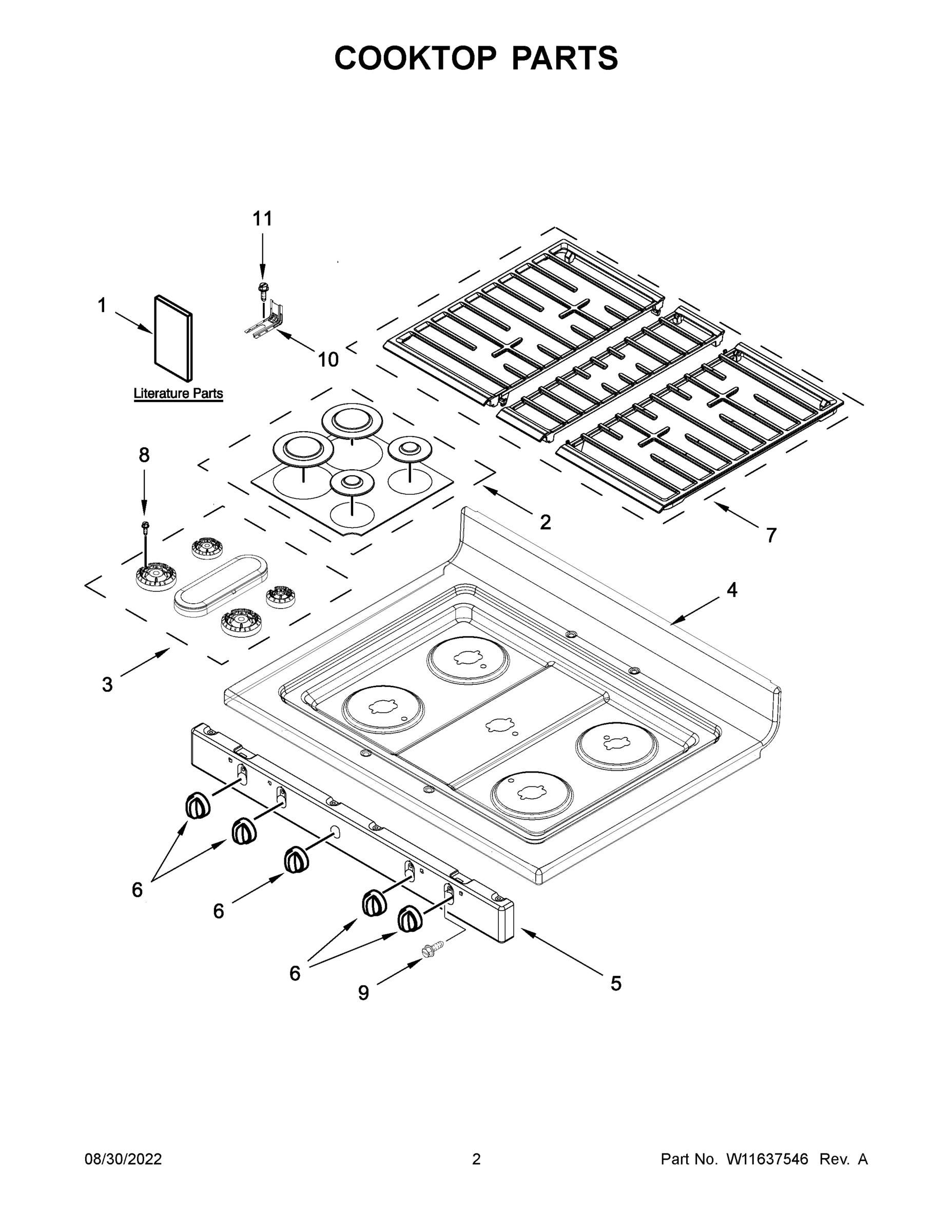 02 - COOKTOP PARTS