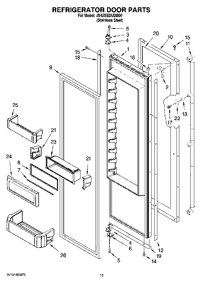 10 - REFRIGERATOR DOOR PARTS