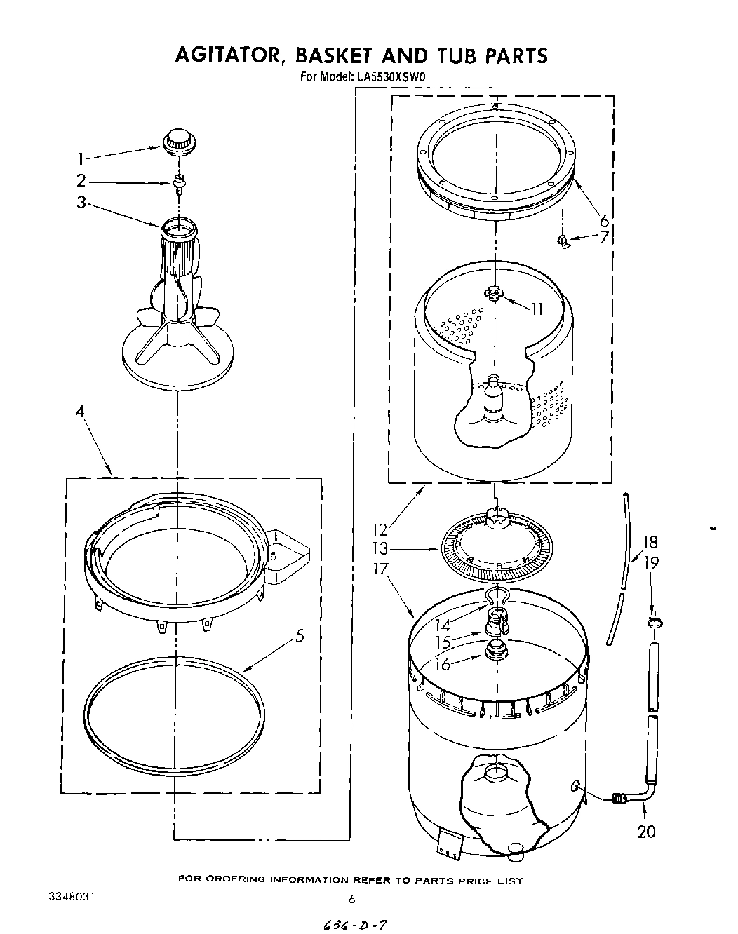 04 - AGITATOR, BASKET AND TUB