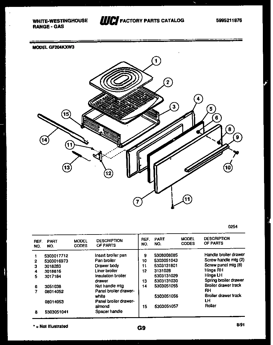 03 - BROILER DRAWER PARTS