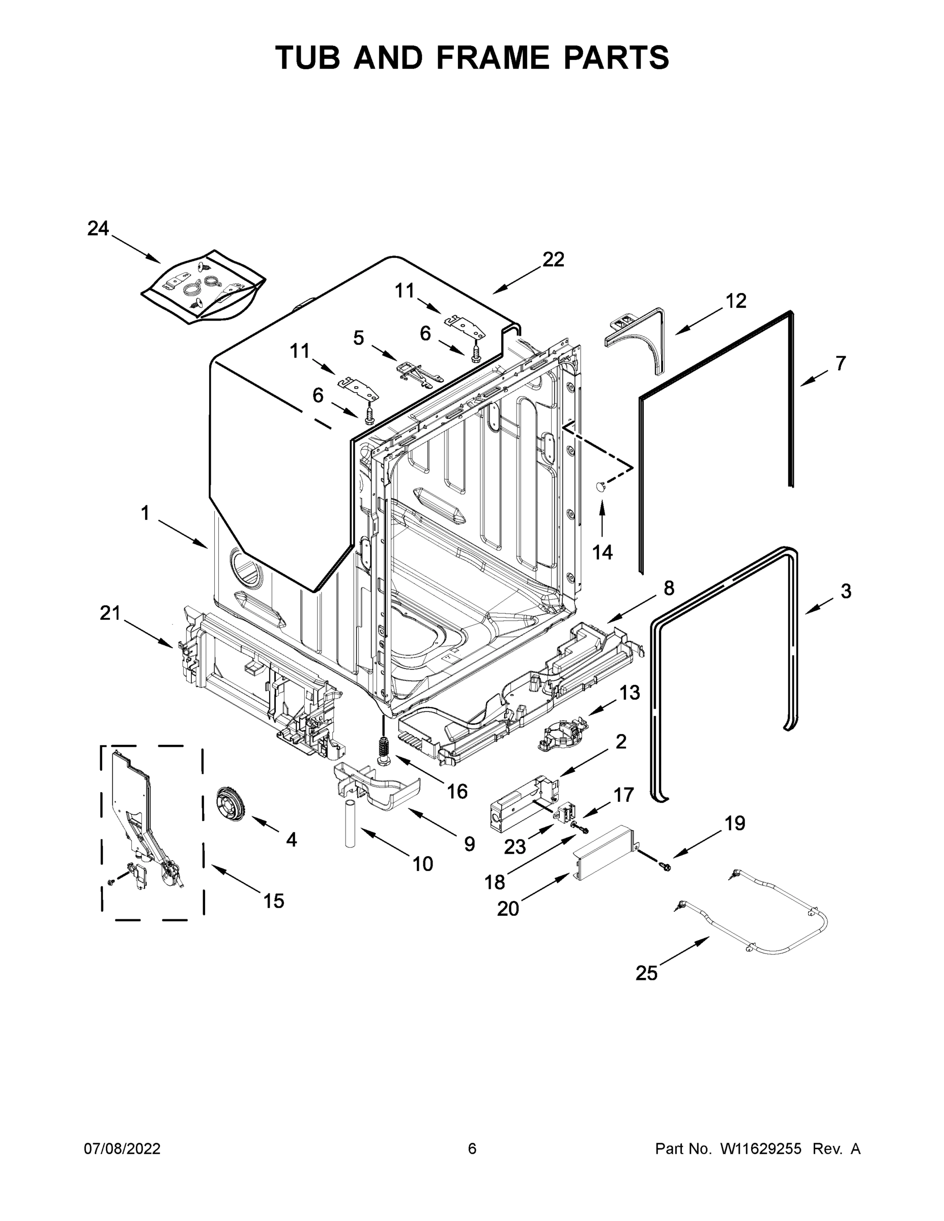 04 - TUB AND FRAME PARTS