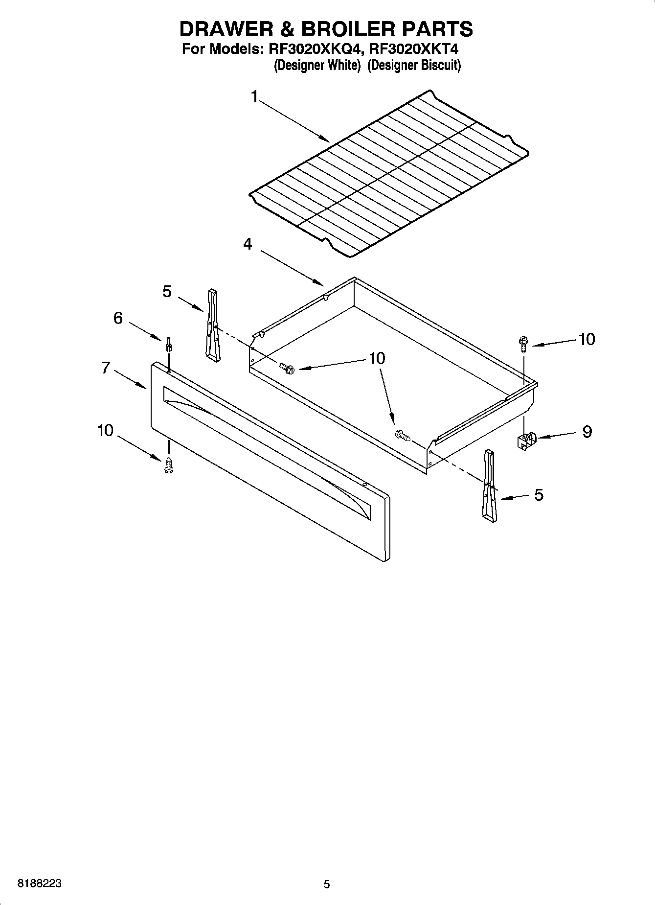 04 - DRAWER & BROILER PARTS