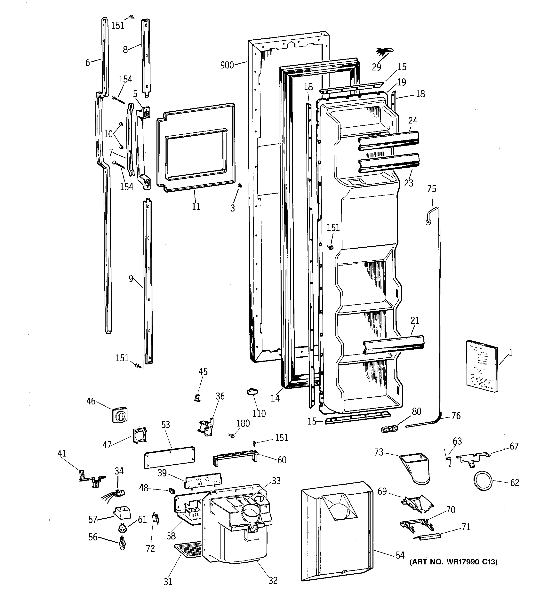 FREEZER DOOR