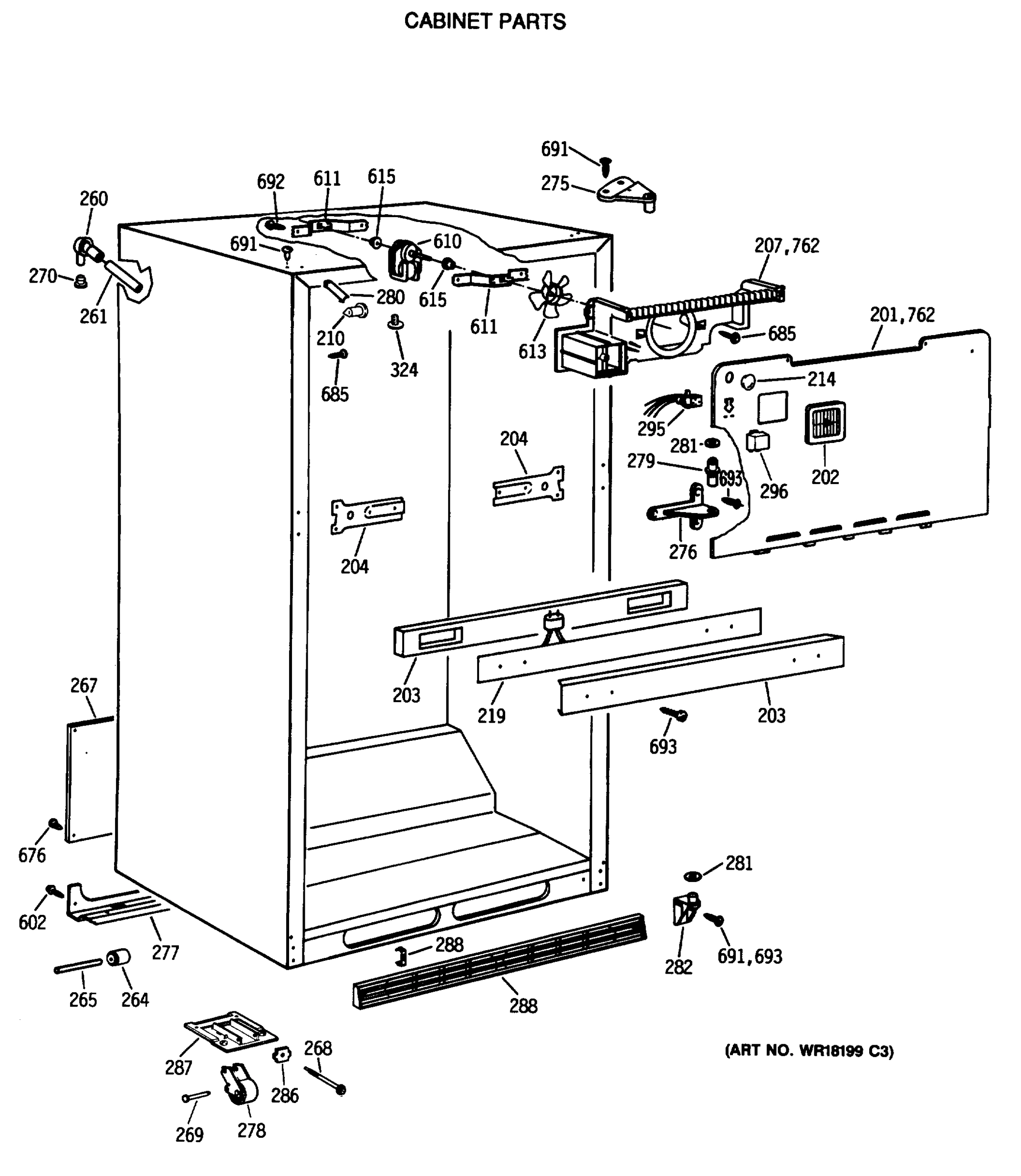 CABINET PARTS