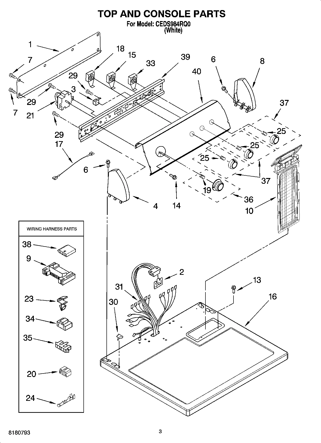 02 - TOP AND CONSOLE PARTS